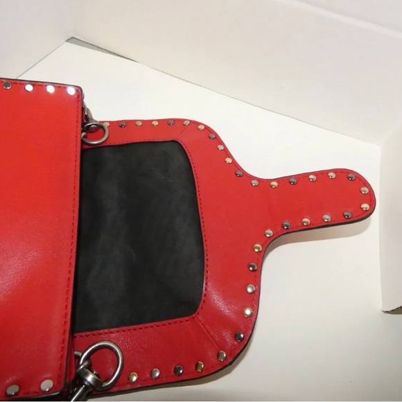 Rebecca Minkoff crossbody bag with studs flap style - Picture 3 of 10